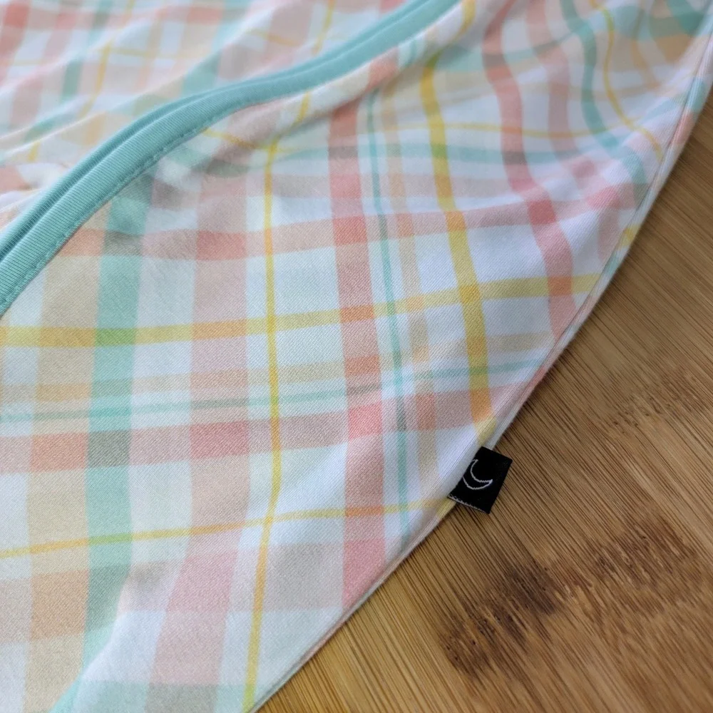 The Sleepy Sloth‎ Bamboo Plaid Zippy Pajamas 18-24M Footed Sleepsuit Pastel